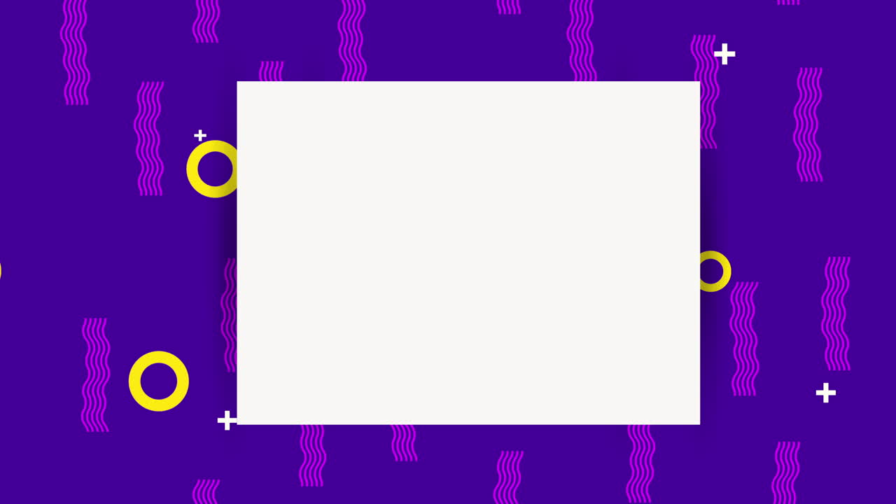 colors lines and geometric figures animation with square frame