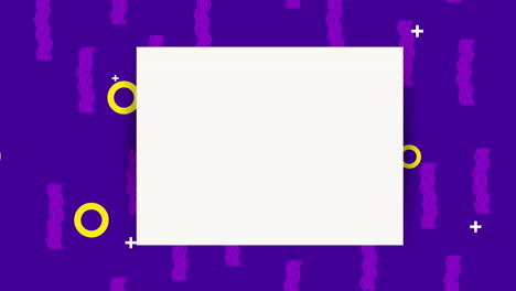 colores y figuras geométricas animación con marco cuadrado