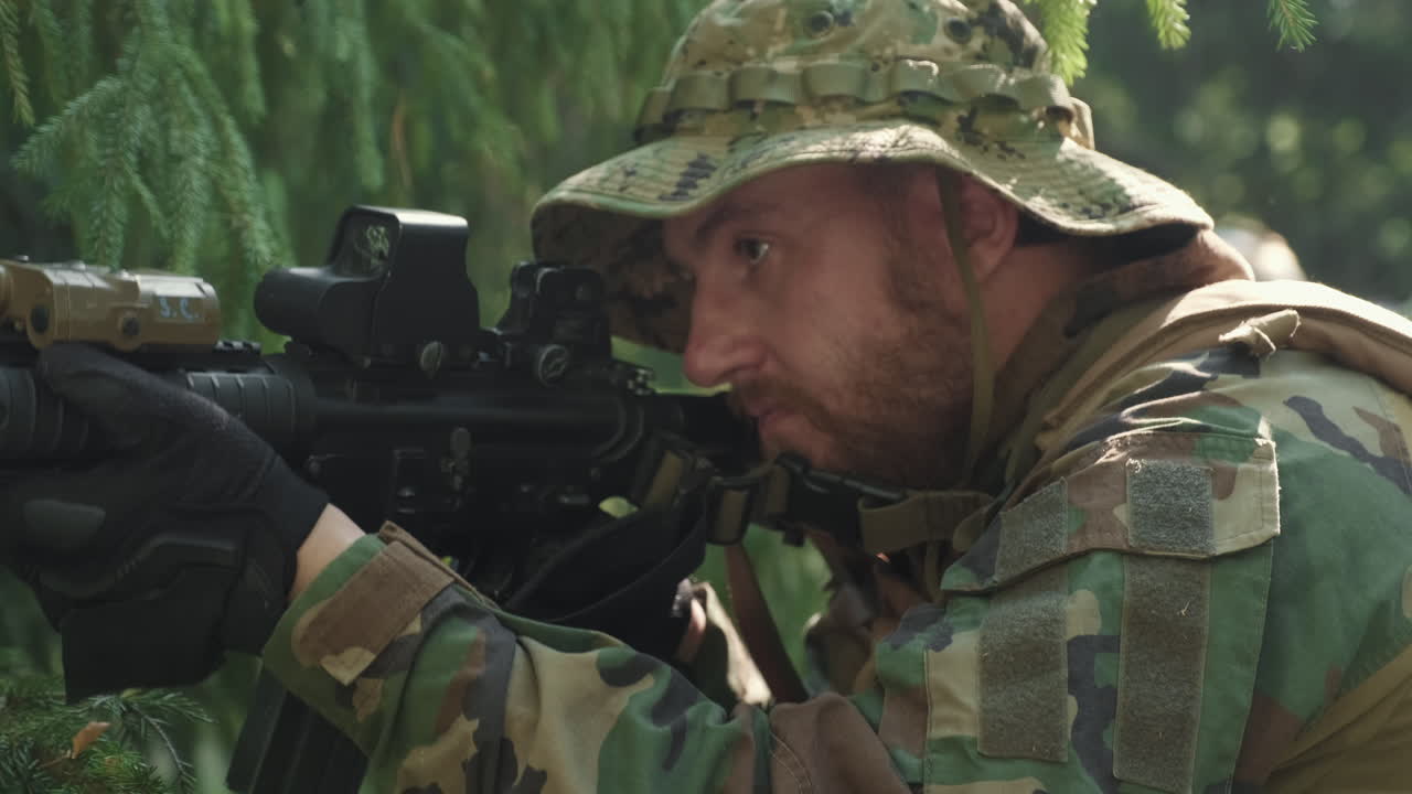 Spetsnaz Officer On Military Operation