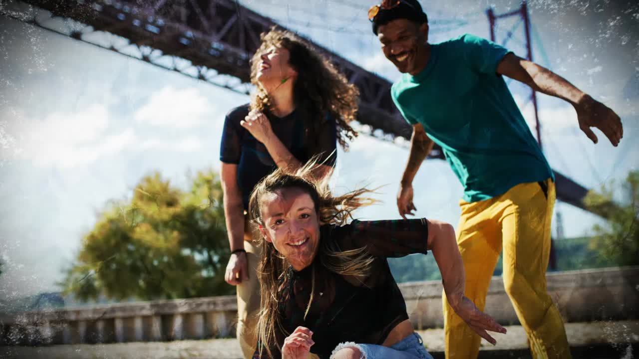 Collage of Stylish People and Templates