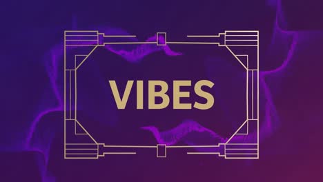 Animation-of-vibes-text-on-blue-background