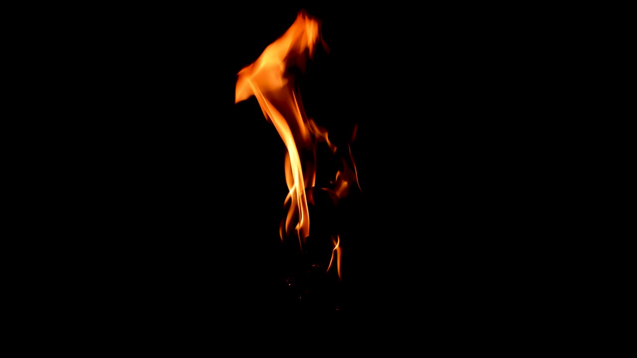 Hanged papers with wire burning with intense vibrant fire on isolated black background