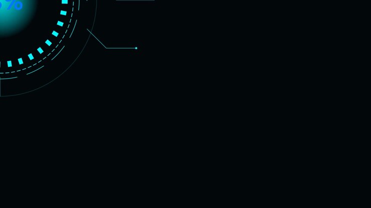 Digital HUD Interface Loading Circle Animation