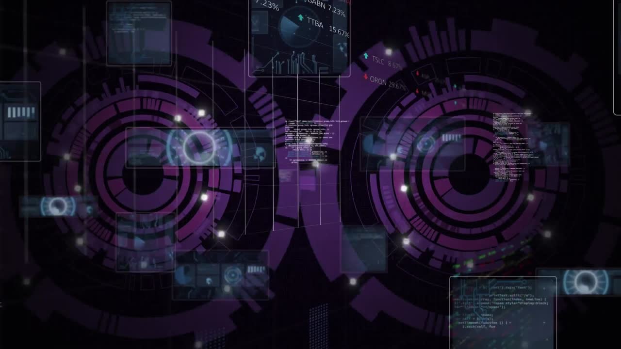 animazione dell'elaborazione dei dati su scansione di campo