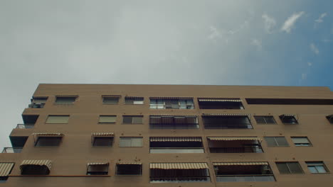 low angle view of a modern apartment building