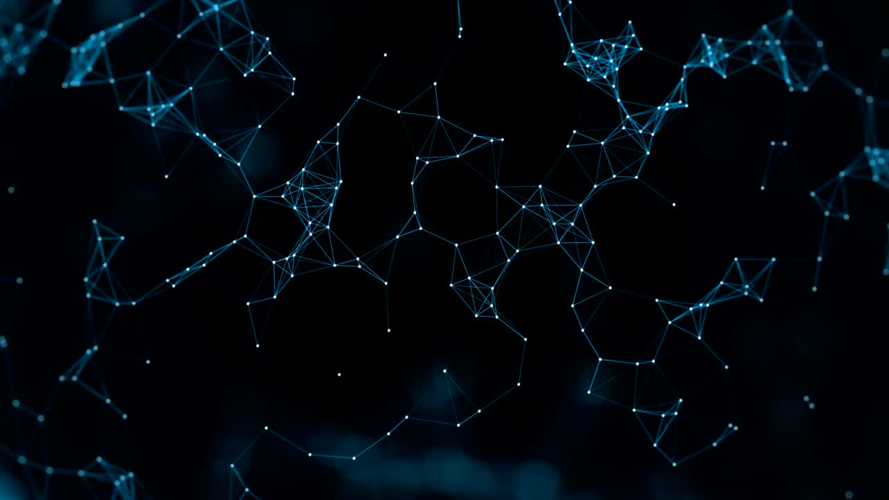 tecnología futurista fondo abstracto. hermoso plexo. animación de bucle.