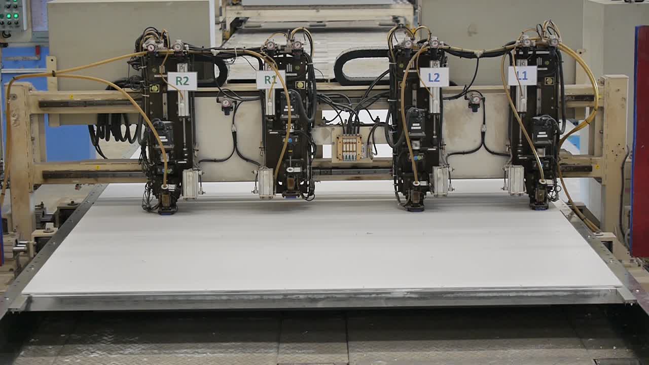 Robot Working in Heavy Metal Factory