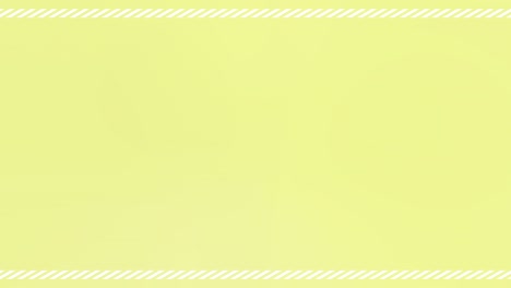 yellow gradient background and diagonal striped line frame