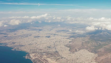 stunning aerial shot of athens