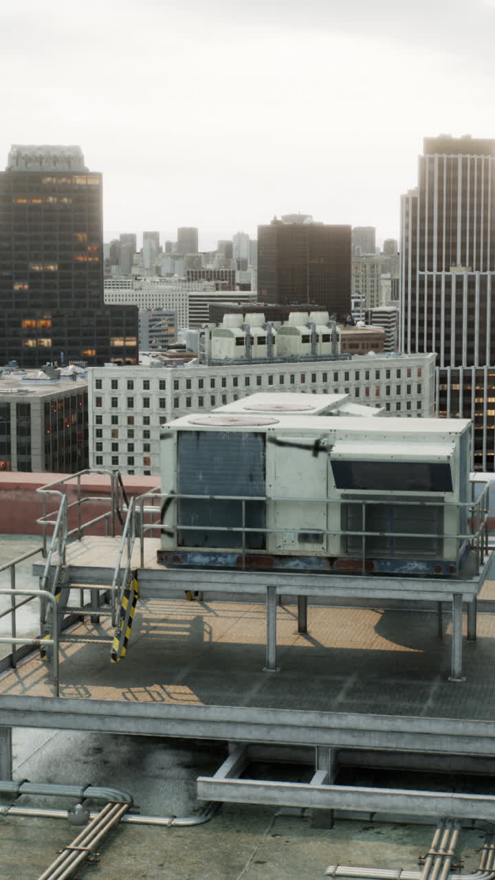 vista de la azotea de una ciudad