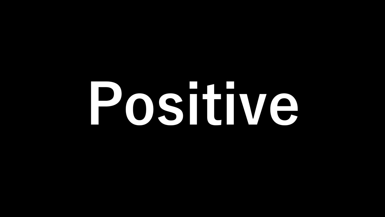 Positive text animation message motion graphics