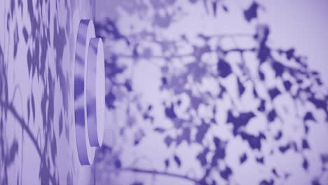 Empty-podium-with-shadows-of-leaves-on-a-purple-background