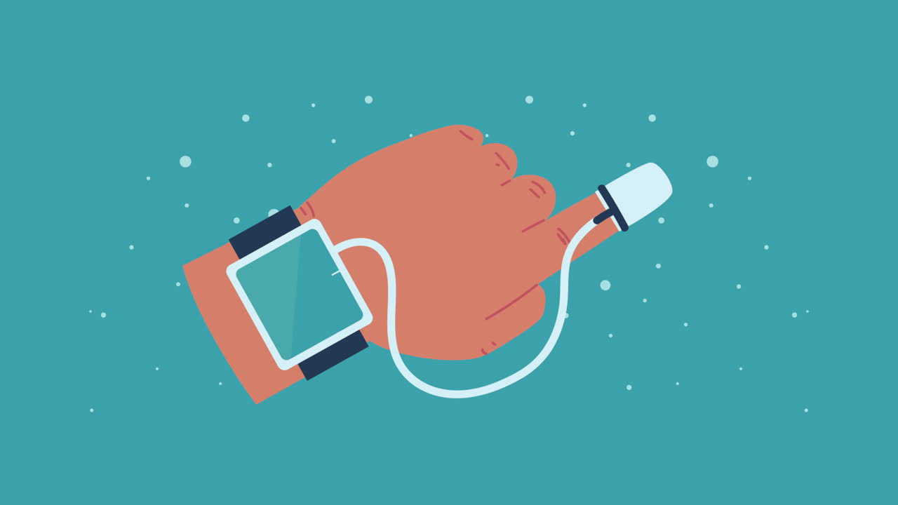 스마트워치와 함께 심장학 앱 건강 애니메이션을 사용합니다.