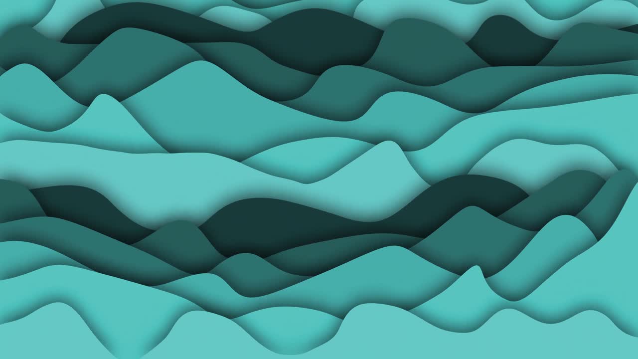 animación del fondo con ondas verdes en movimiento