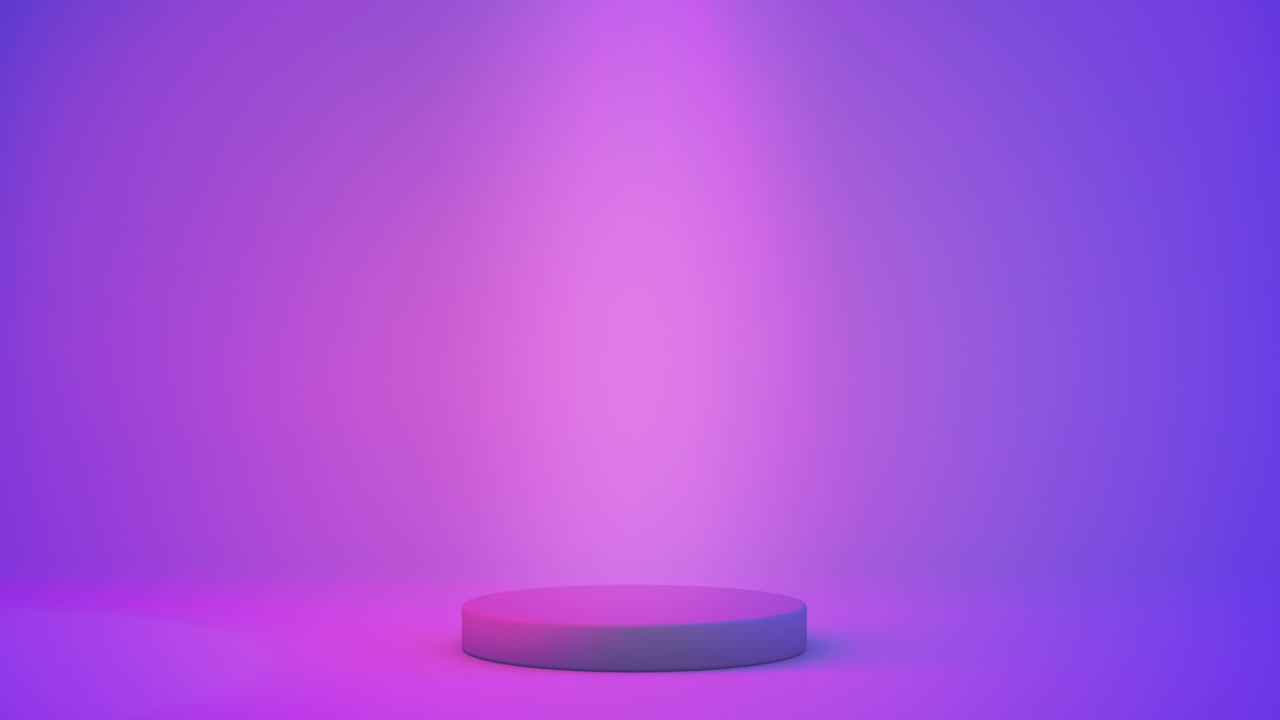 cerrar el podio de círculo vacío con iluminación