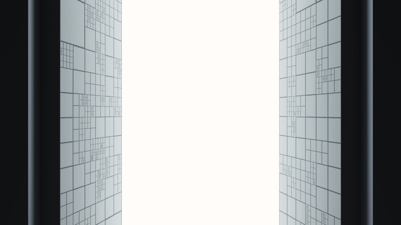 문을 열고 그 안으로 들어가 3d 렌더링