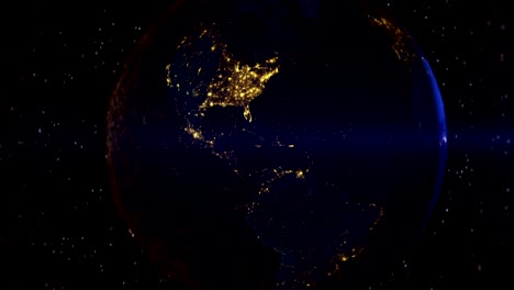the planet earth in the digital era. 4k.