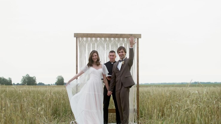 Couple getting married
