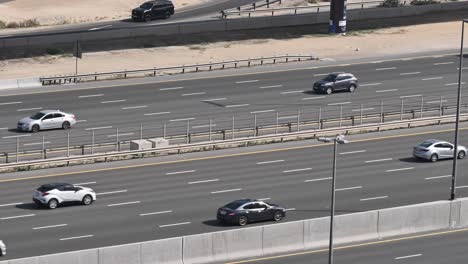 2x speed: traffic on the highway in dubai, e 11 road in the united arab emirates