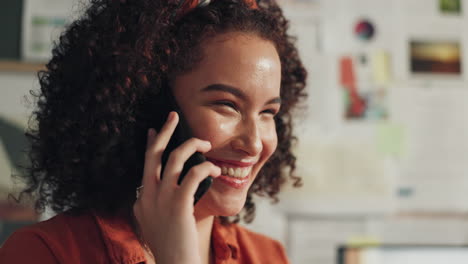 woman on a phone call