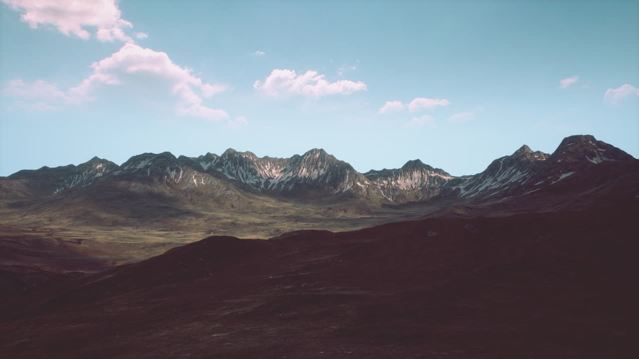 impresionante vista de una cordillera