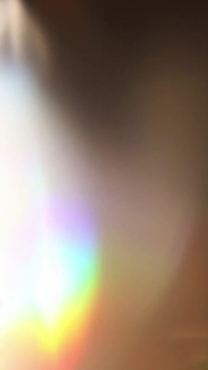Transição de Vazamento de Luz e Reflexo de Lente Brilhante e Colorido