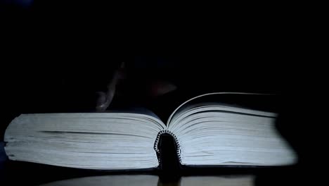 praying-to-God-with-hand-on-bible-with-white-background-with-people-stock-footage