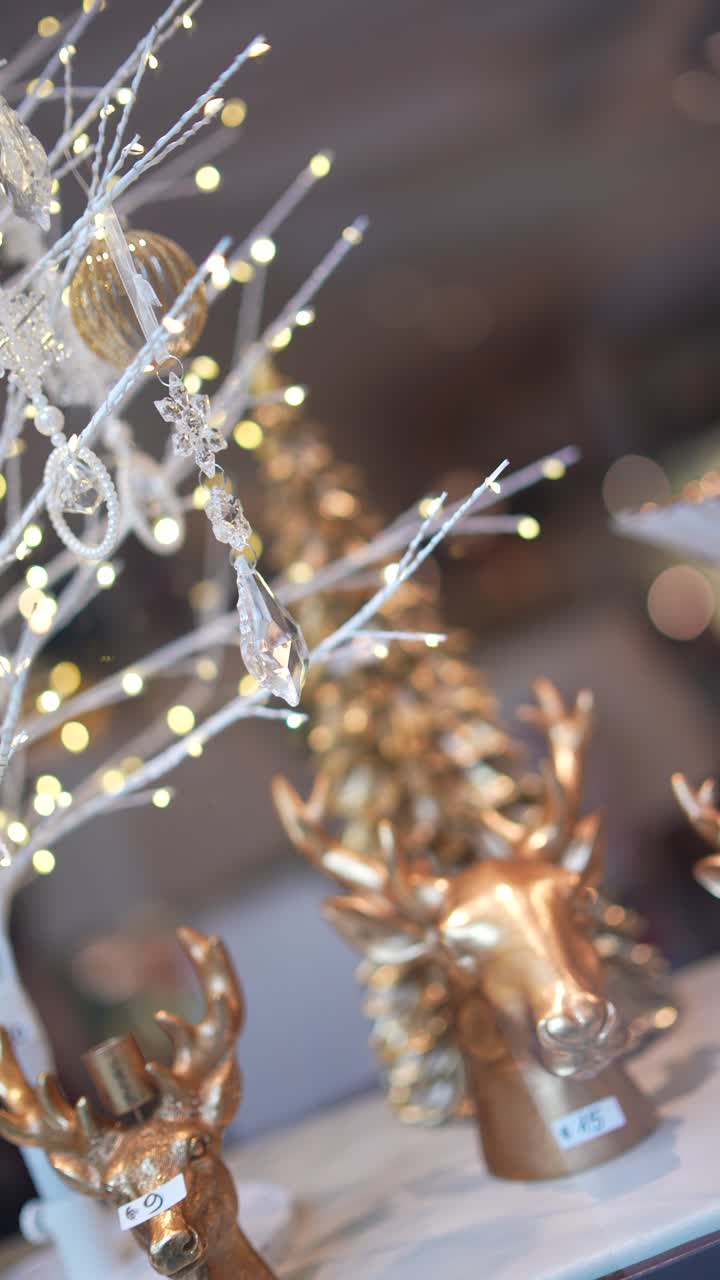 exhibición de decoración navideña