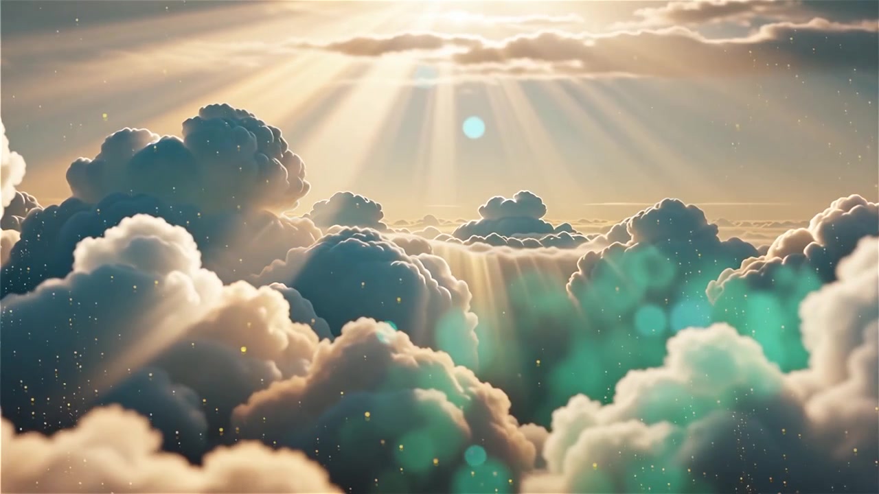 Sfondo di Adorazione Cristiana con Luce Celeste