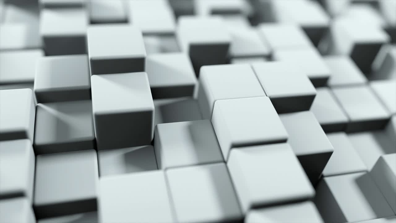 fondo abstracto del movimiento de los cubos grises