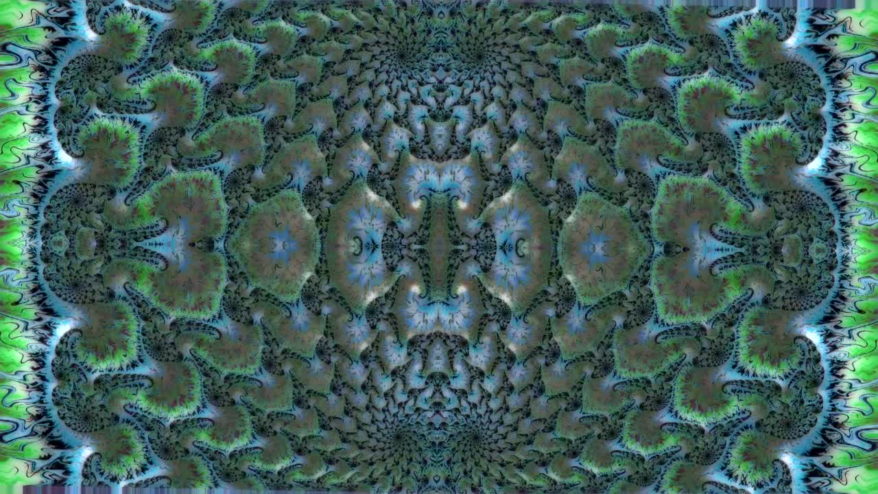 extracto fractal patrón ornamento movimiento animación fondo diseño