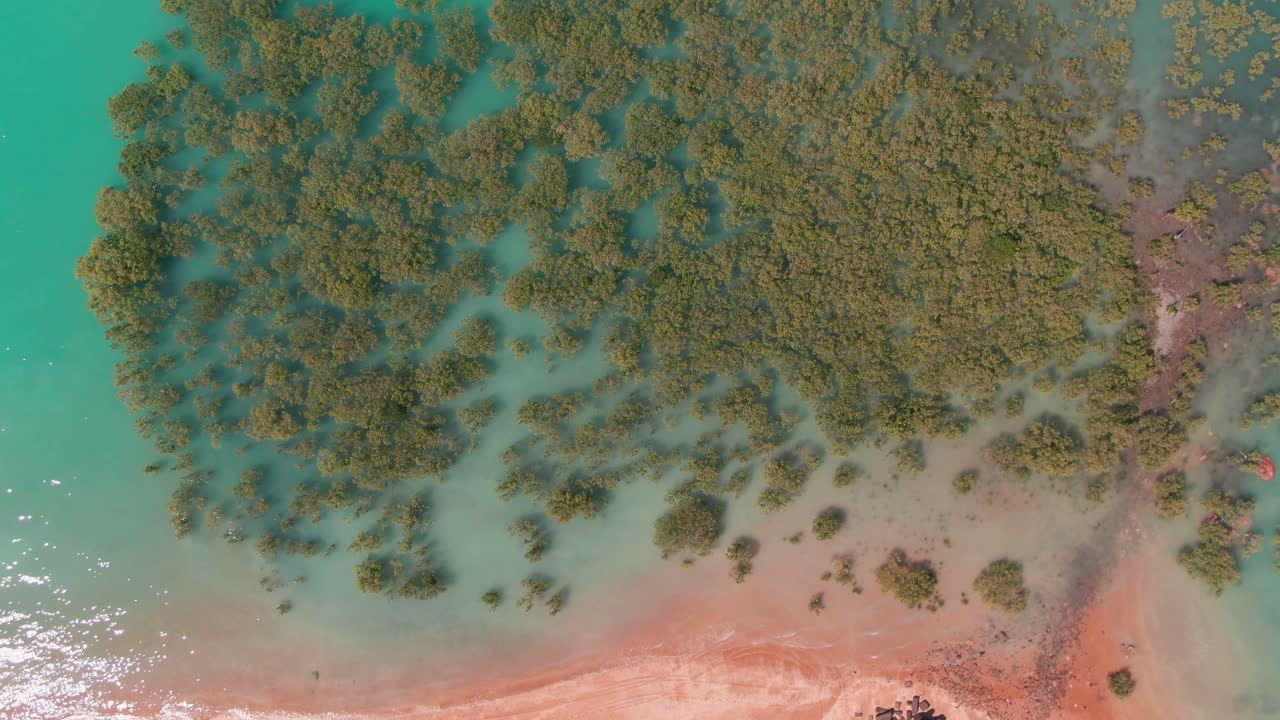 playa de la escoba australia occidental; sobrevuelo aéreo
