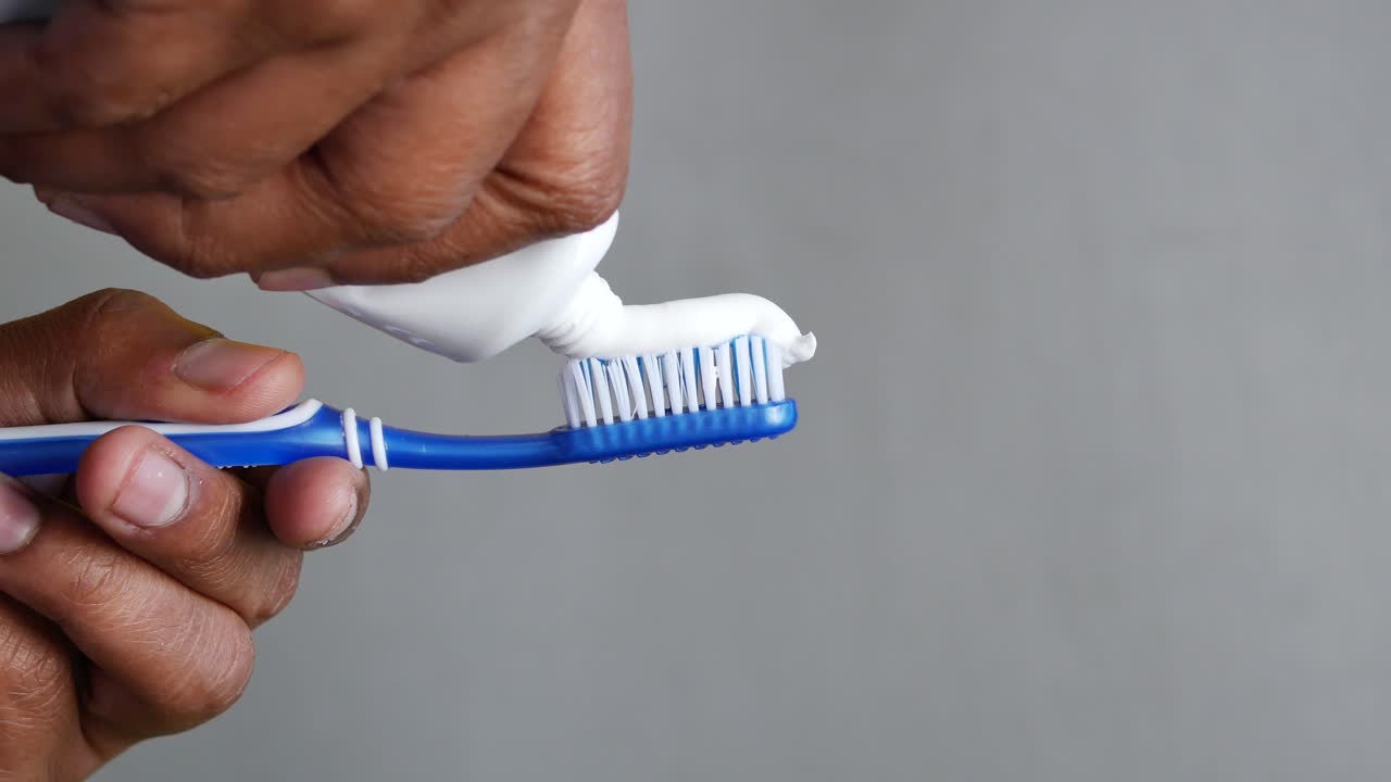 cepillo de dientes de mano con espacio para copiar