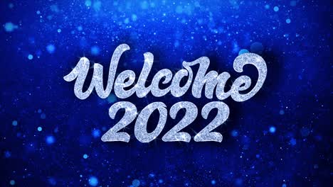 welcome 2022 sparkling greeting
