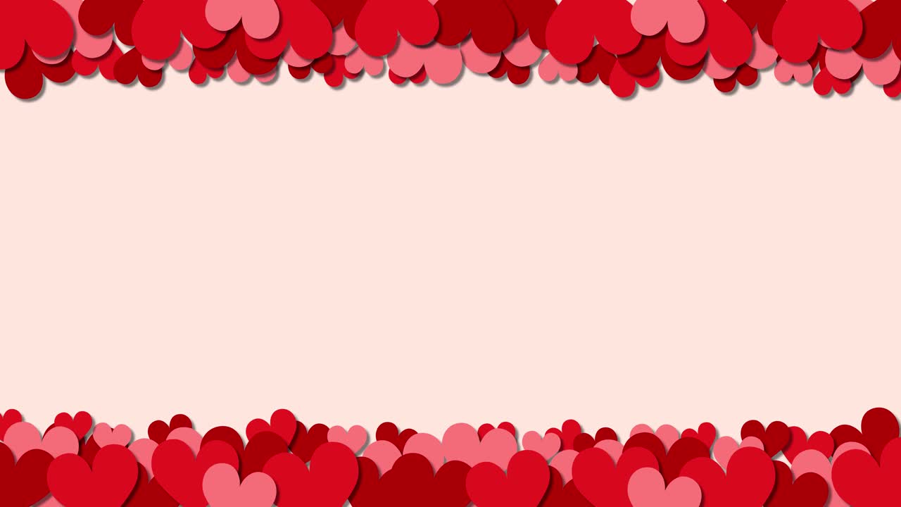 사랑 을 상징 하는 활기찬 배경 에 가득 찬 심장 들