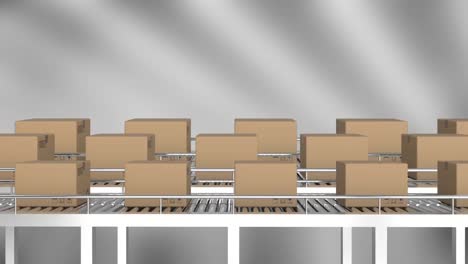 parcels on conveyor belts