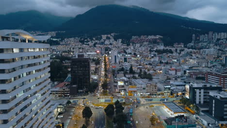 Aerial-shot-of-the-northern-area-of-Quito