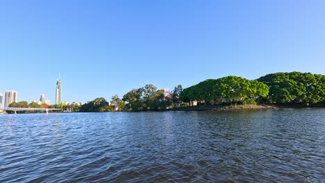 scenic river cruise with city skyline views