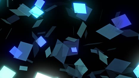 rendering de fondo 3d abstracto de formas de pirámides geométricas. animación de bucle generada por computadora. fondo moderno, diseño de movimiento sin fisuras para cartel, portada, marca, banner, cartel. 4k