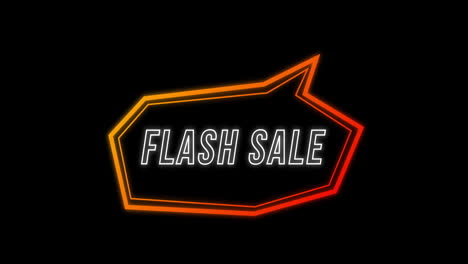 flash sale advertentie in retro jaren tachtig concept