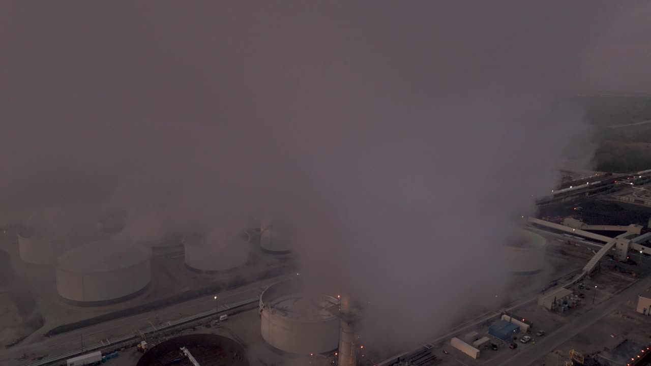 Drone Aerial of Oil Refinery and Global Energy Supply Near Strait of Hormuz