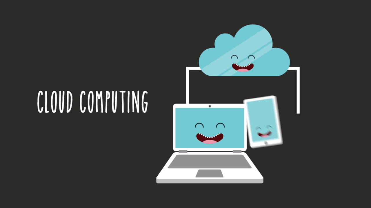 ilustración de computación en la nube