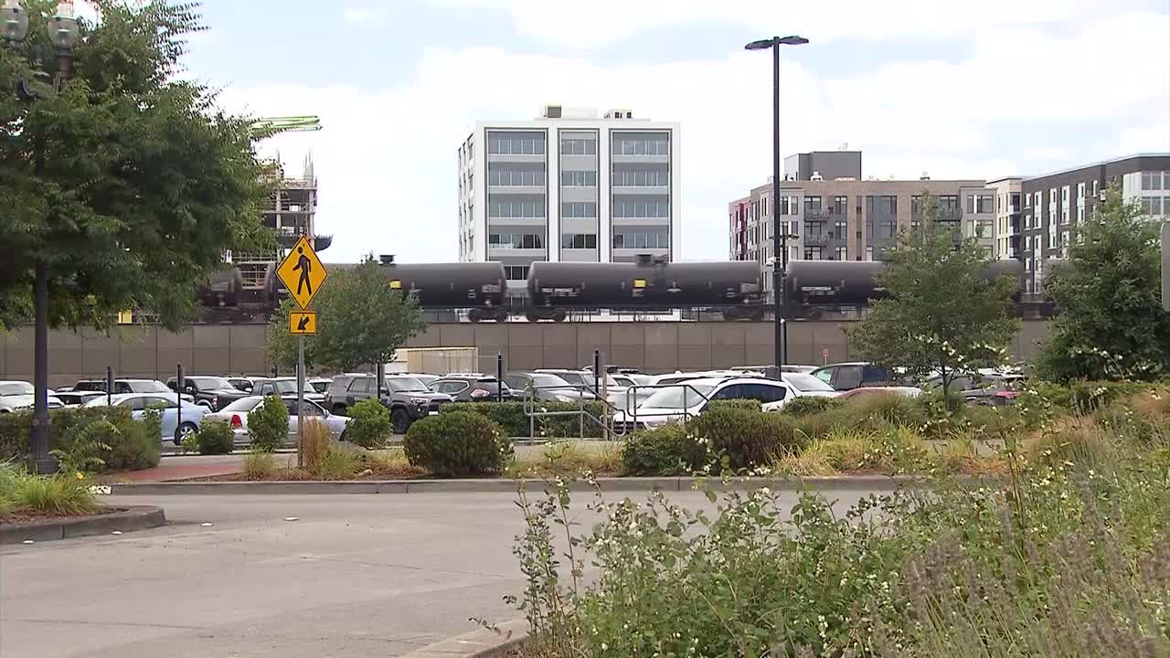 밴쿠버, 워싱턴을 통과하는 오일 트레인