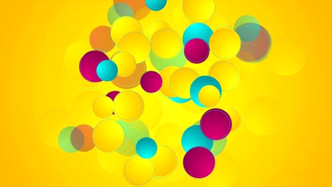 colorful geometric circles abstract video animation