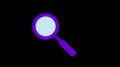 Magnifying-glass-icon-symbolizing-search-or-zoom-functions-investigation-concept-animation-with-alpha-channel