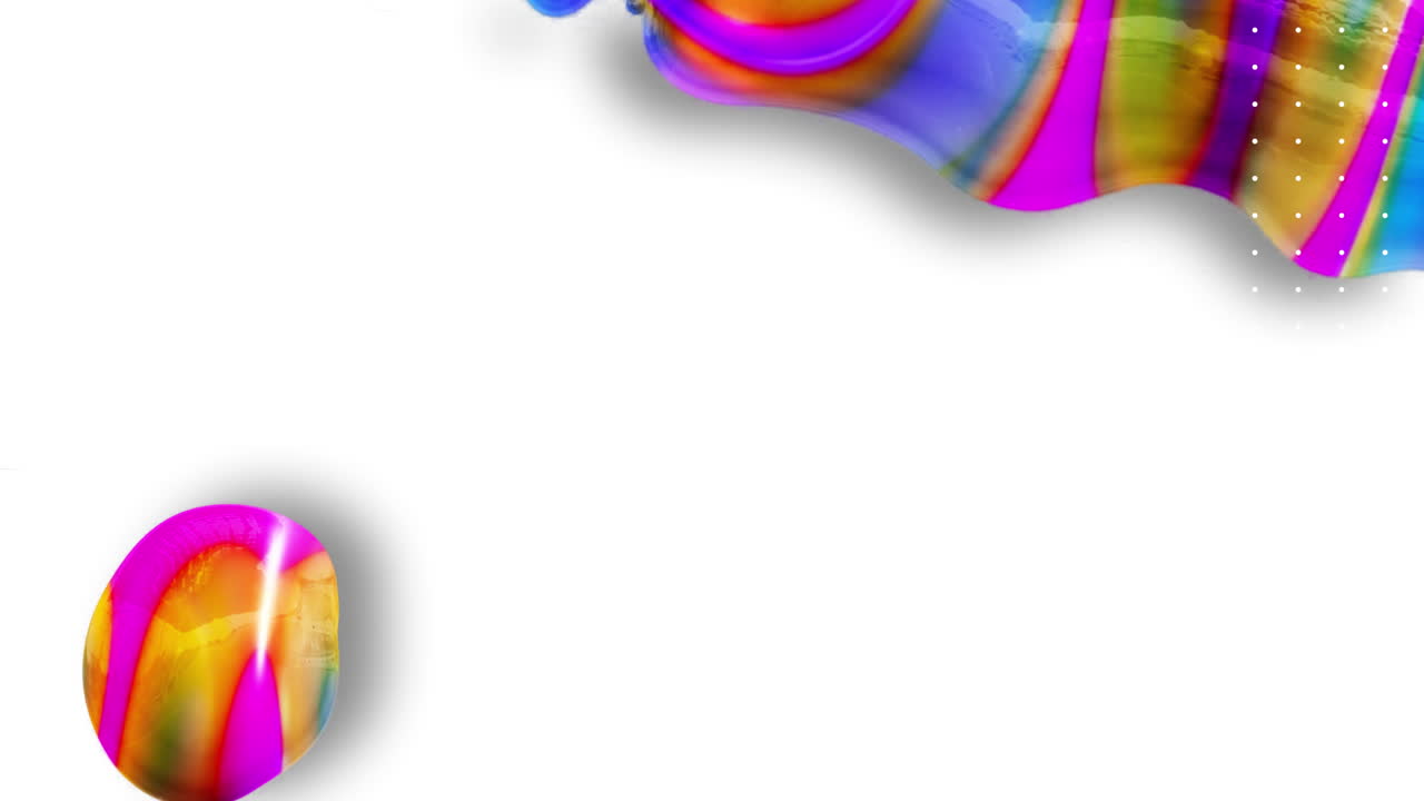 animación de formas hipnóticas y coloridas