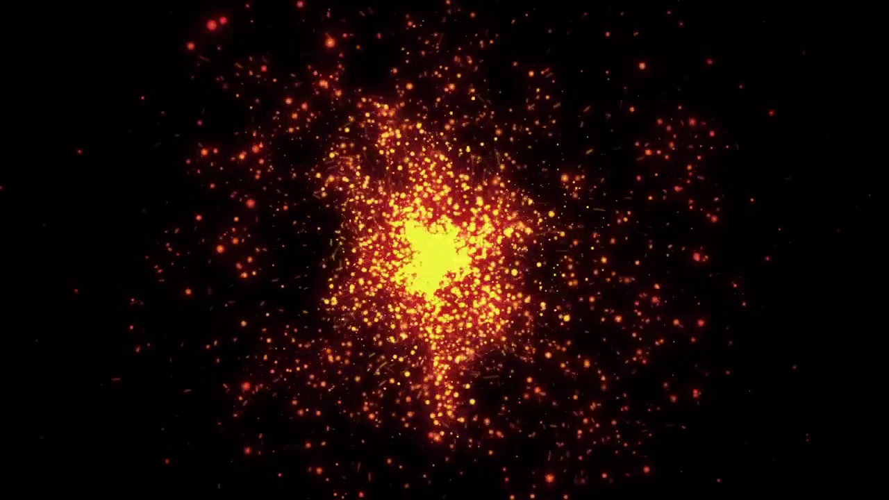 Beautiful flame shockwave animation on a black background.