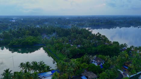 kumbalangi ( cochin) - ezhupunna (alapuzha) bridge , chinese fishing nets on backwaters in kerala , god's own country,