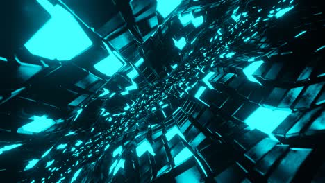 cube waves seamless loop 3d animation