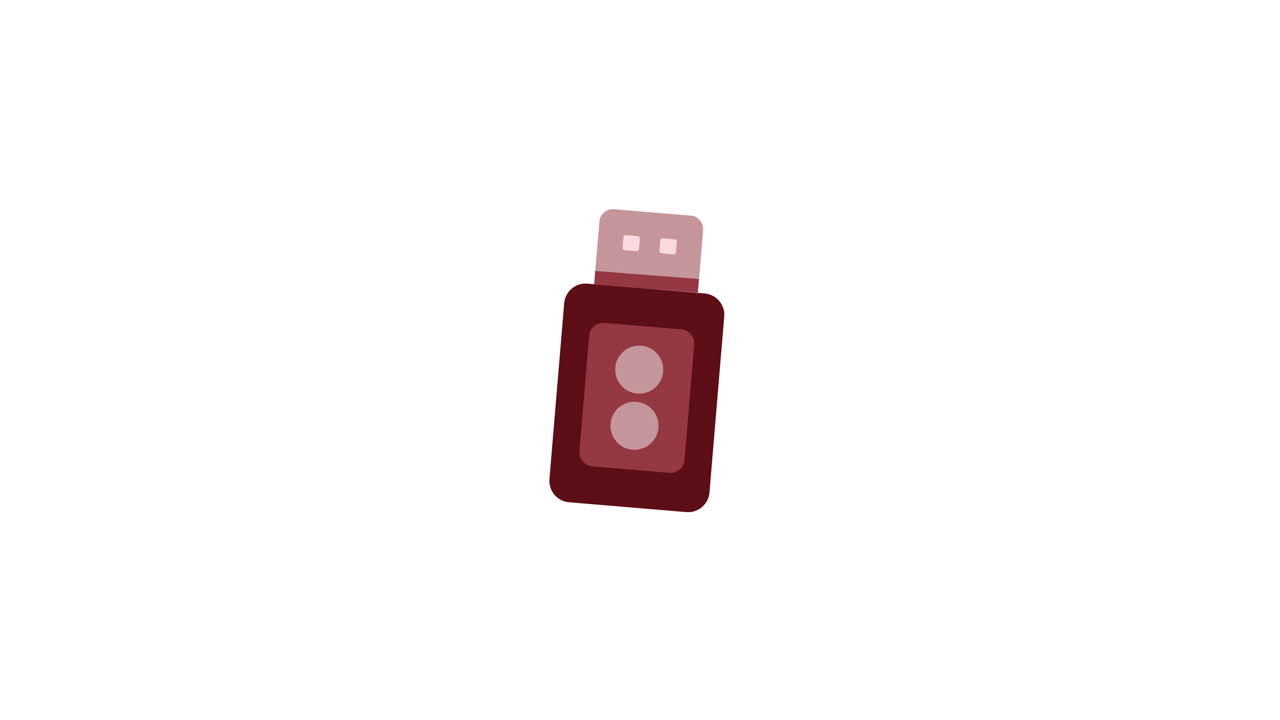 Montaggio e smontaggio animato di una chiavetta USB